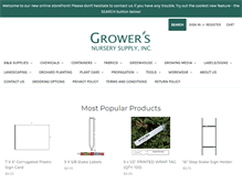 Tablet Screenshot of growers-inc.com